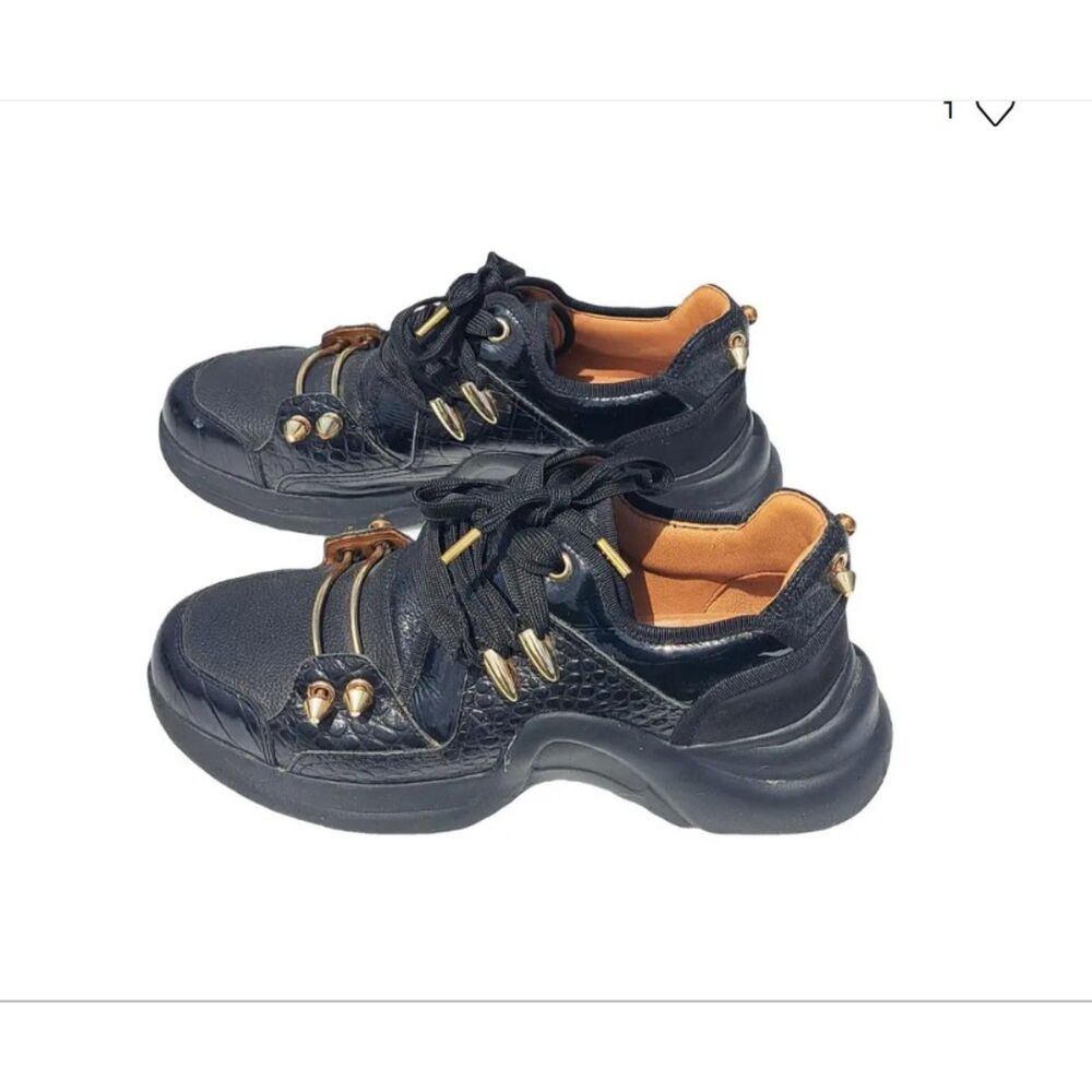 MI/MAI Paris Sneakers with Gold Hardware - Size EU 37/US 6.5